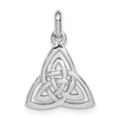 Belk & Co Sterling Silver Rhodium-plated Polished Celtic Symbol Pendant