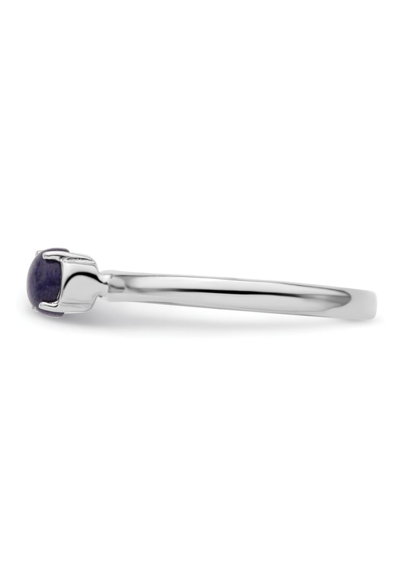 Sterling Silver Stackable Expressions Polished Blue Lapis Ring