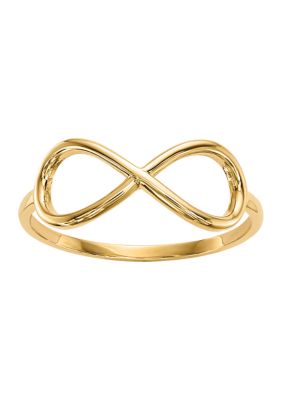 Belk & Co 14K Yellow Gold Polished Infinity Ring, 9