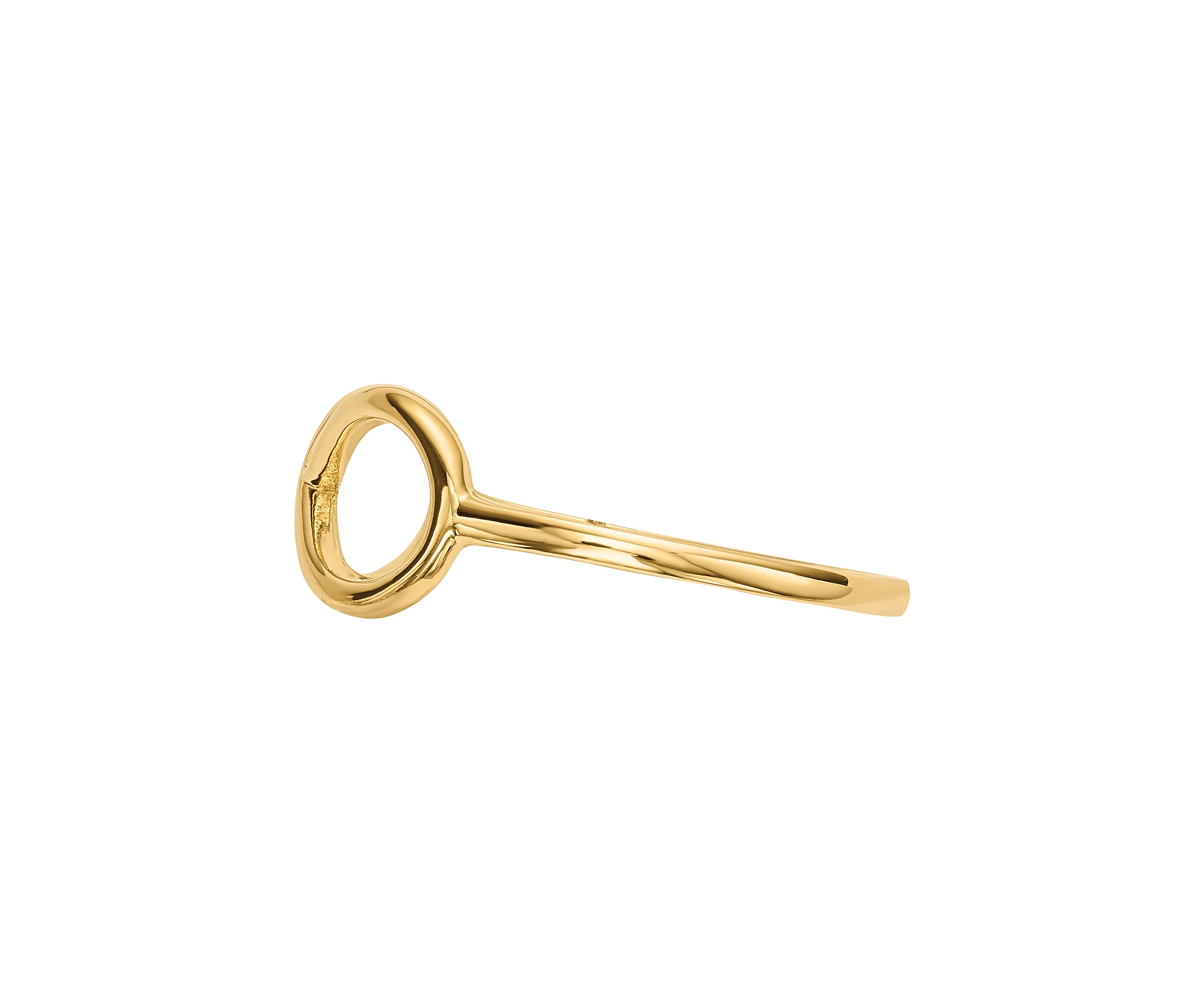 14K Yellow Gold Polished Infinity Ring