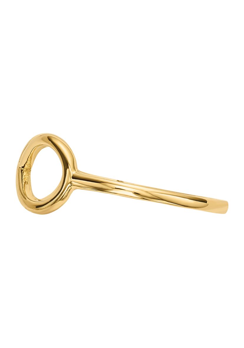 14K Yellow Gold Polished Infinity Ring