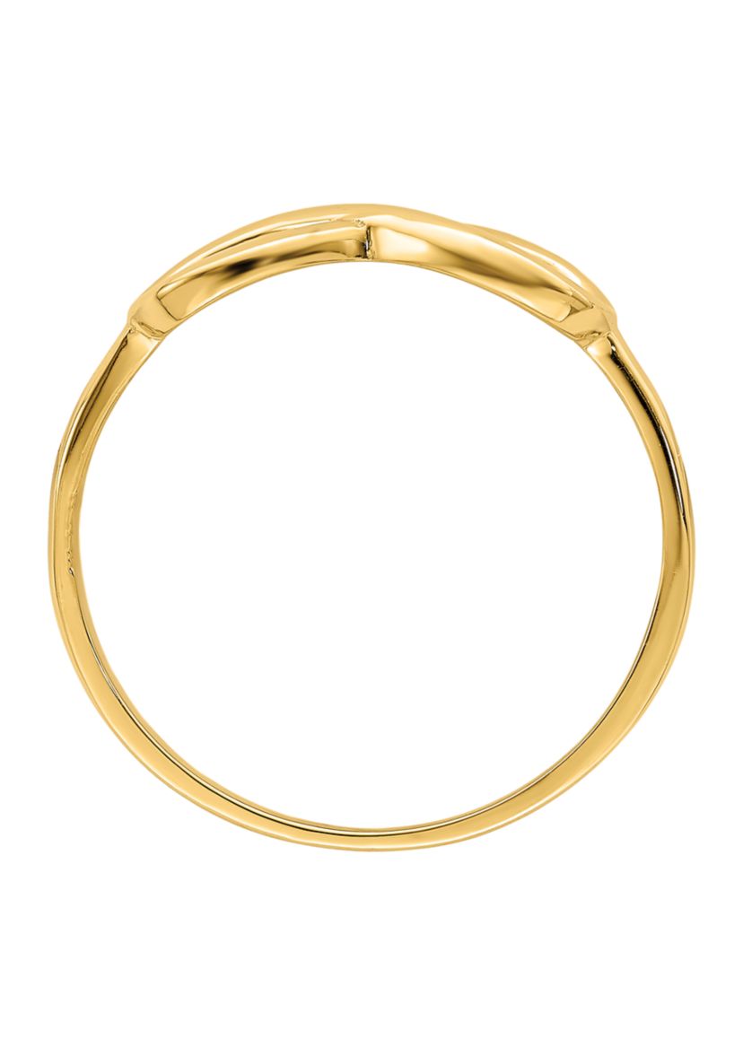 14K Yellow Gold Infinity Ring