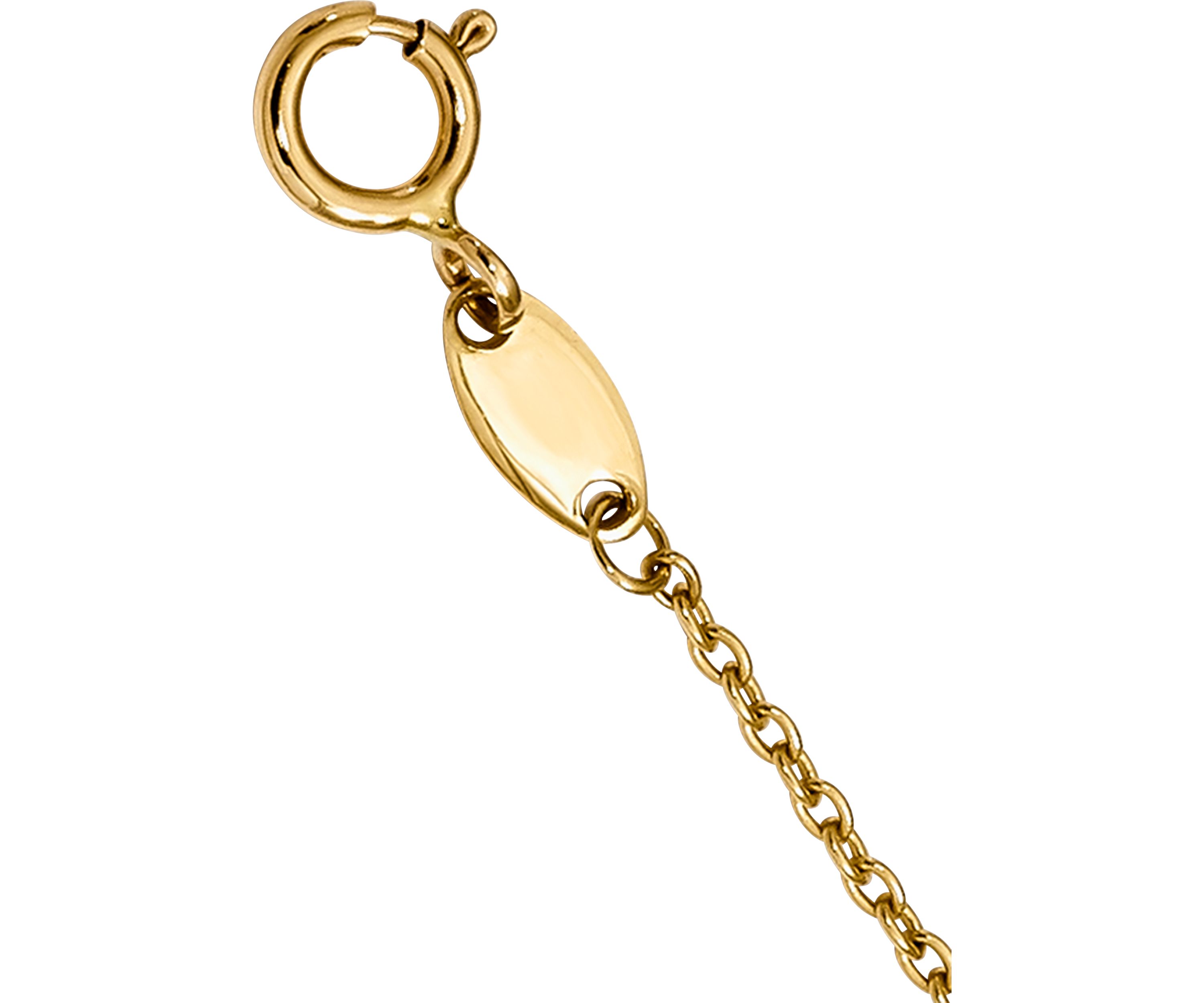Diamond-Cut Heart and Arrow Necklace in 14K Yellow Gold 