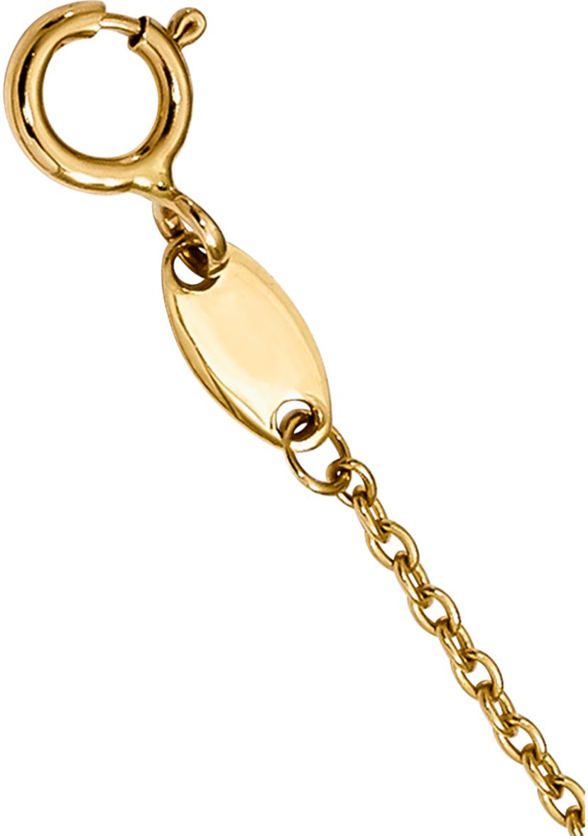 Diamond-Cut Heart and Arrow Necklace in 14K Yellow Gold 