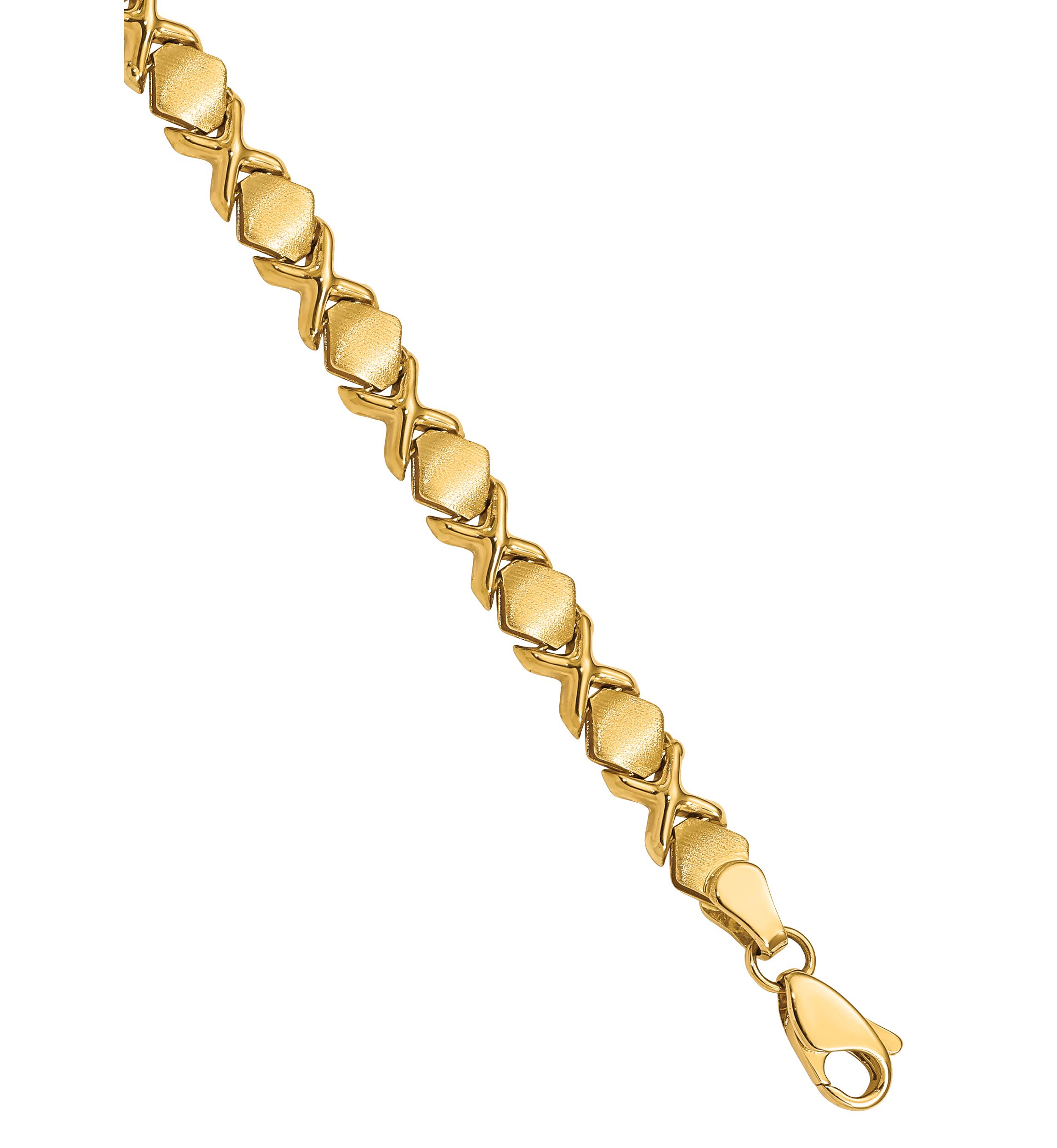 7 Inch Fancy Bracelet in 14K Yellow Gold 