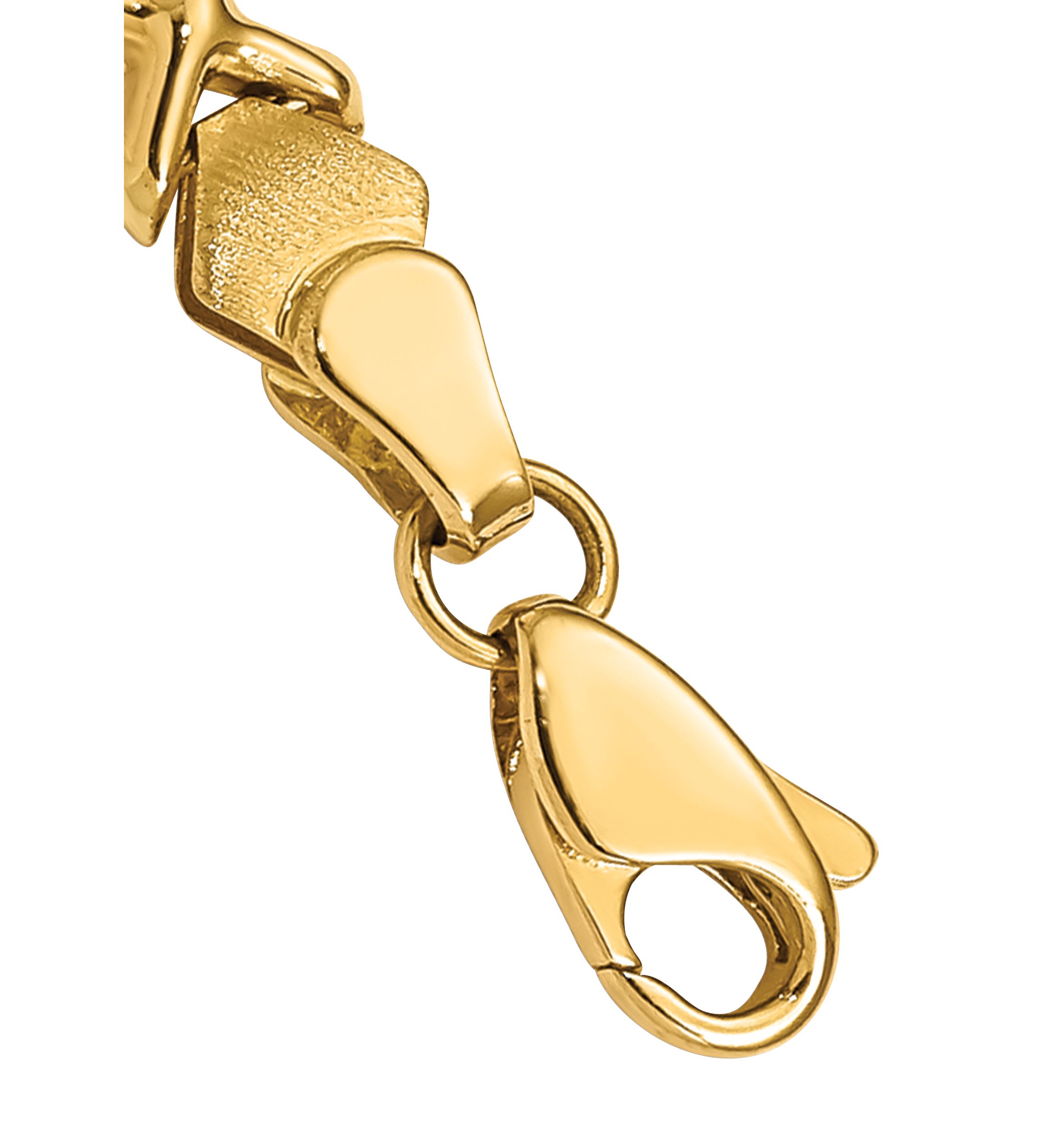 7 Inch Fancy Bracelet in 14K Yellow Gold 