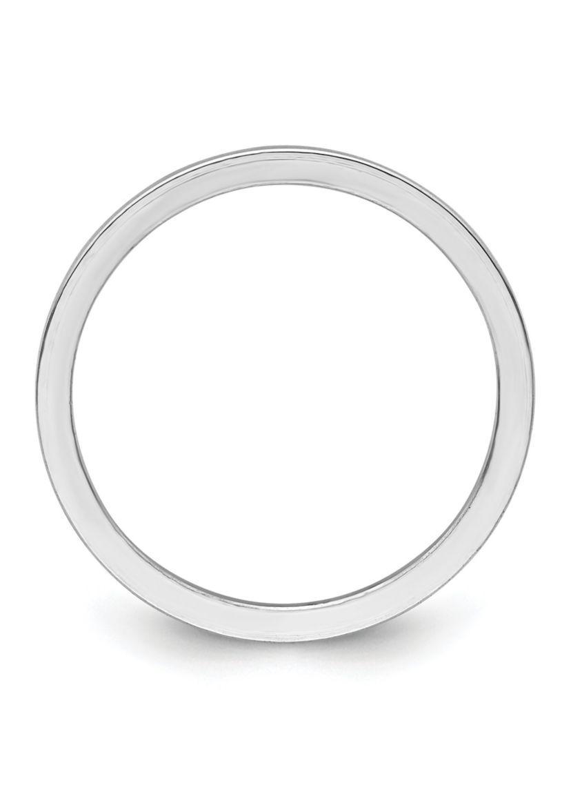 14K Gold 1.2mm Flat Stackable Band