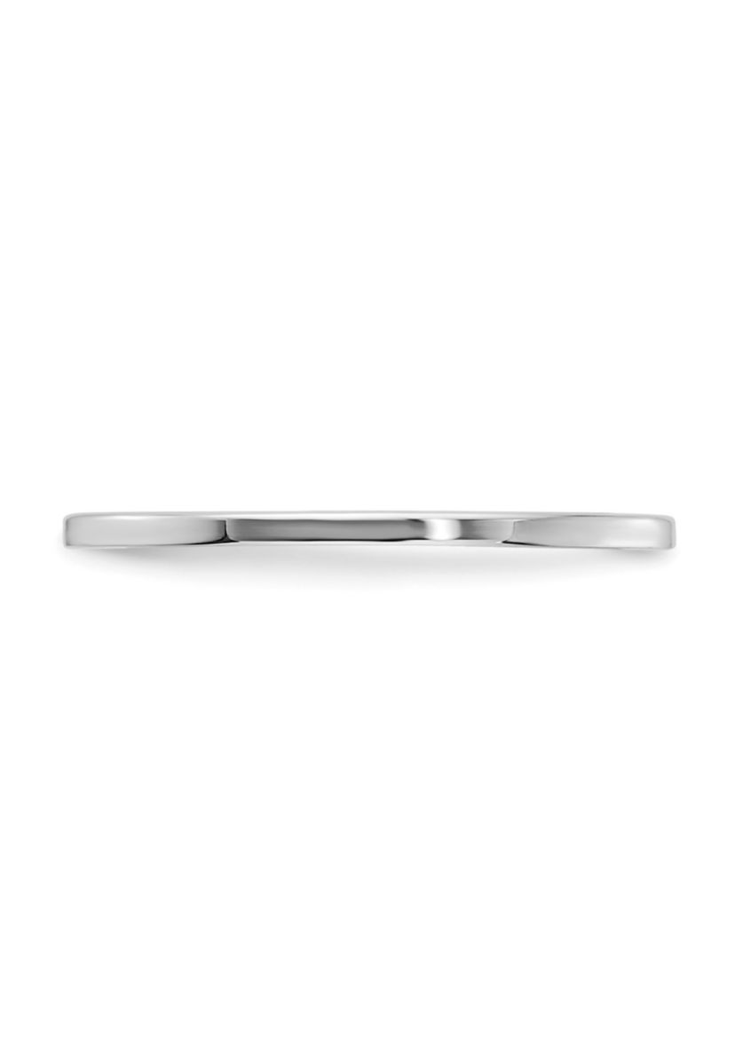 14K Gold 1.2mm Flat Stackable Band