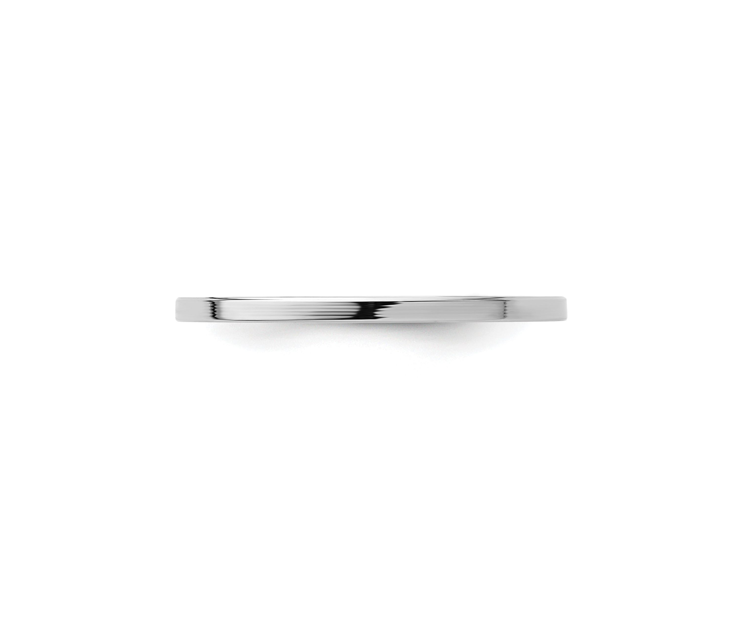 14K Gold 1.2mm Flat Stackable Band