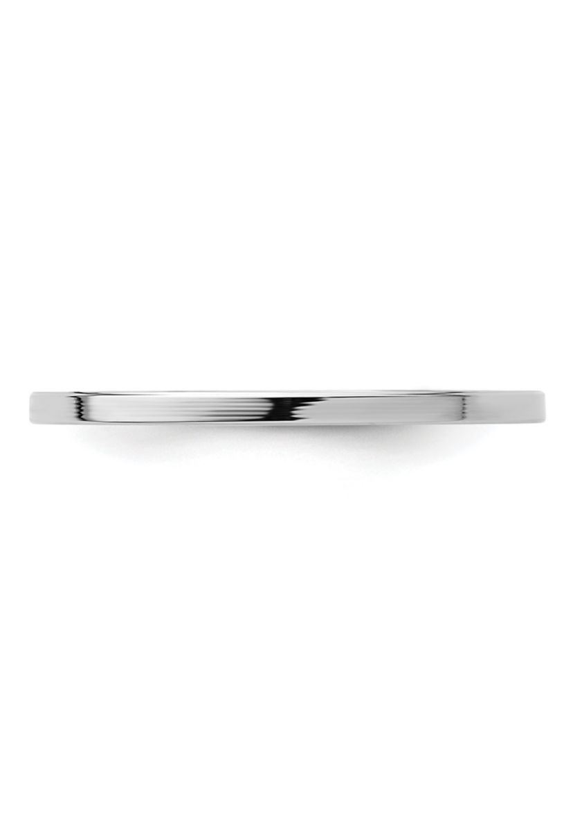 14K Gold 1.2mm Flat Stackable Band