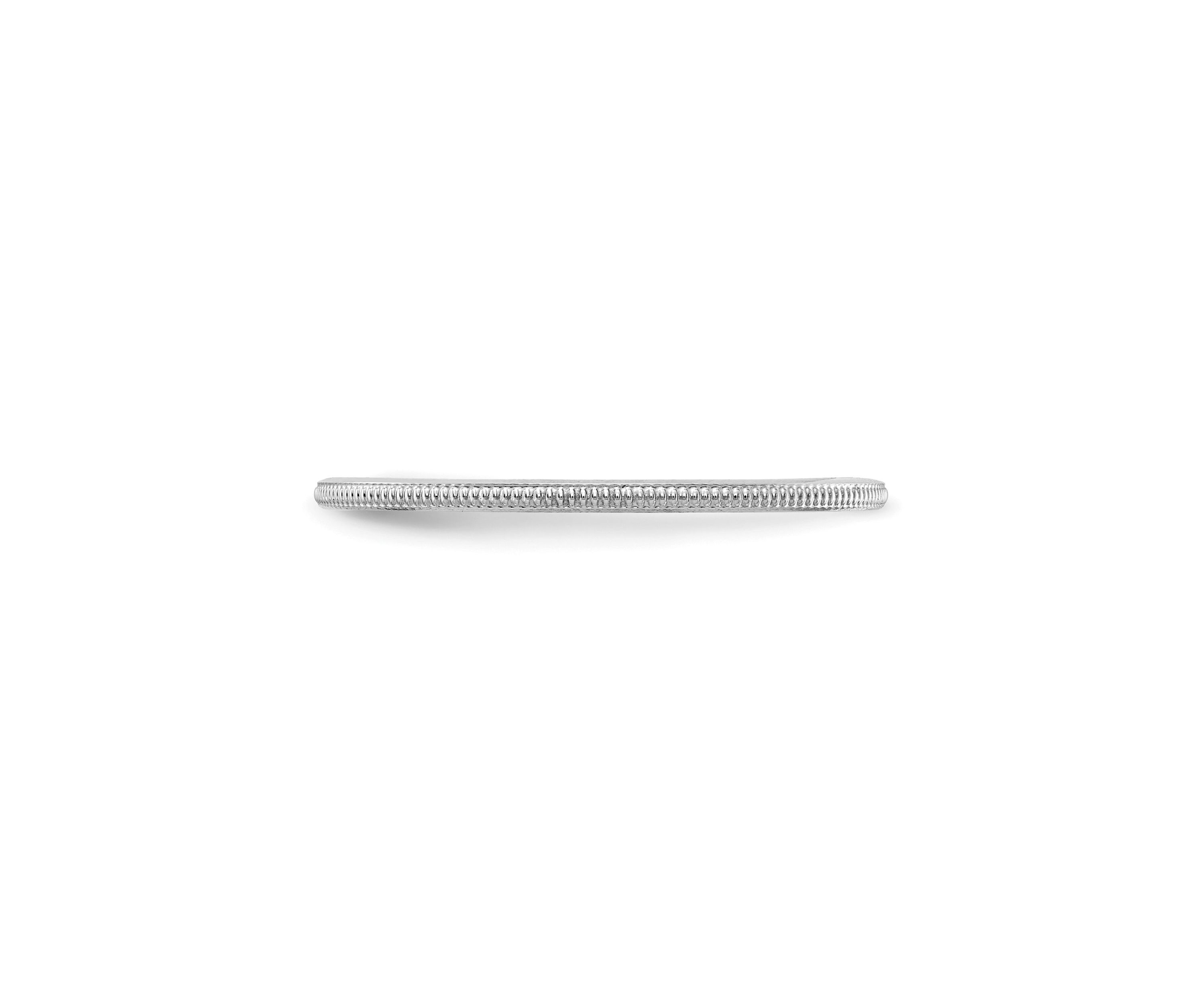 14K Gold 1.2mm Milgrain Stackable Band
