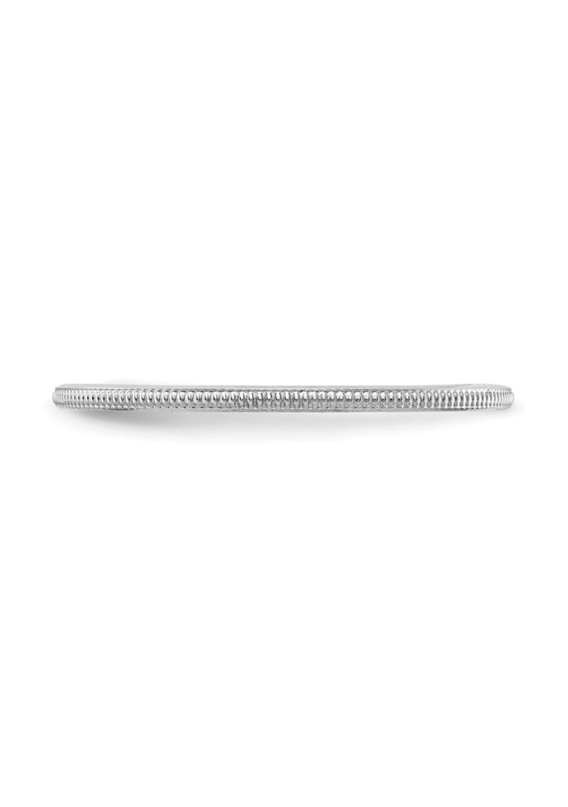 14K Gold 1.2mm Milgrain Stackable Band
