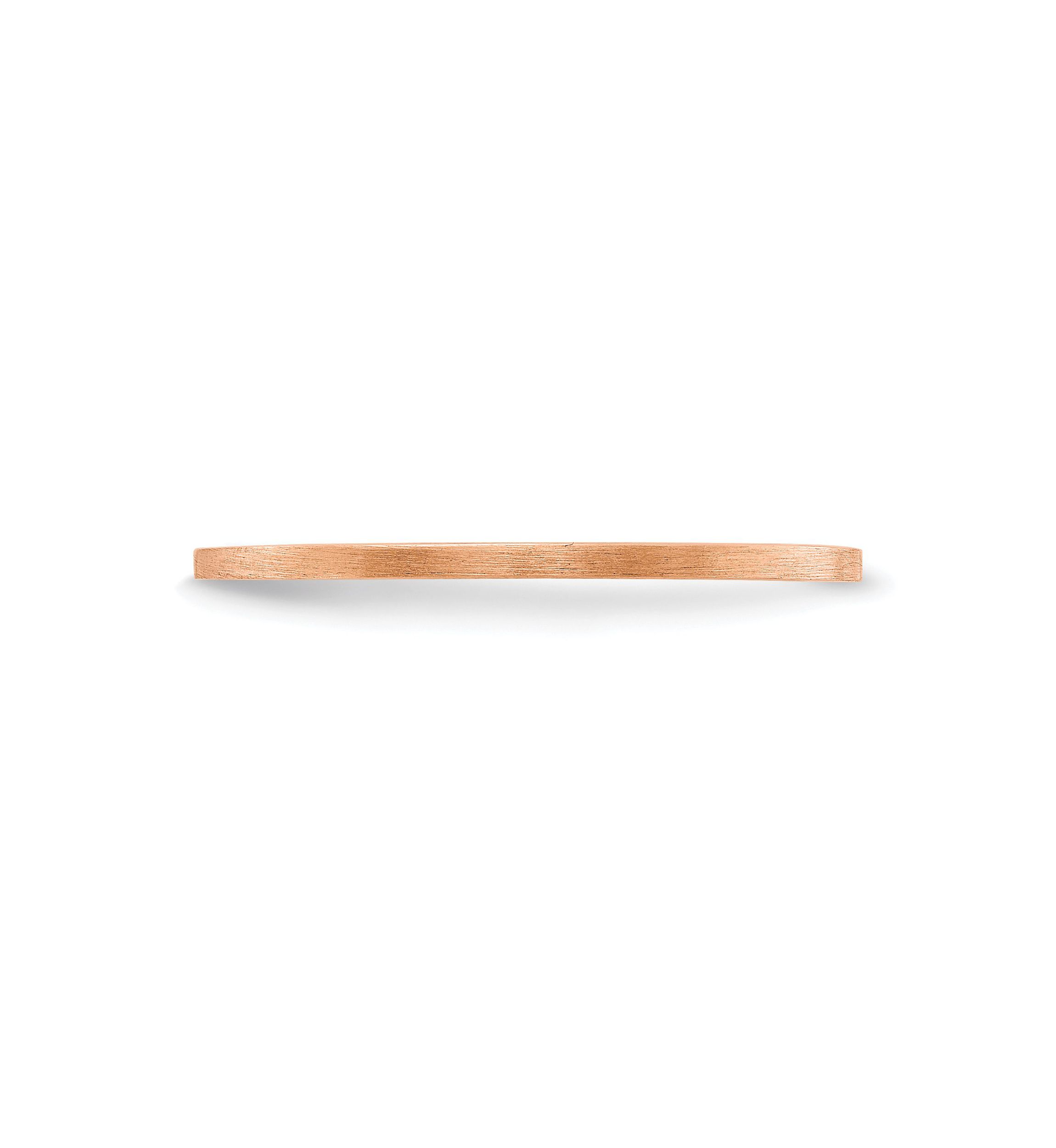 14K Gold 1.2mm Flat Satin Stackable Band
