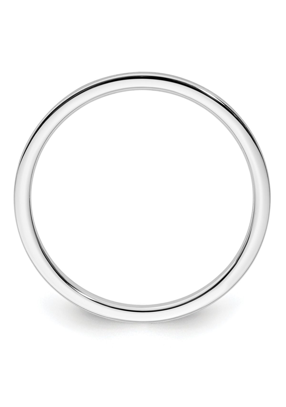 14K Gold 1.2mm Flat Satin Stackable Band