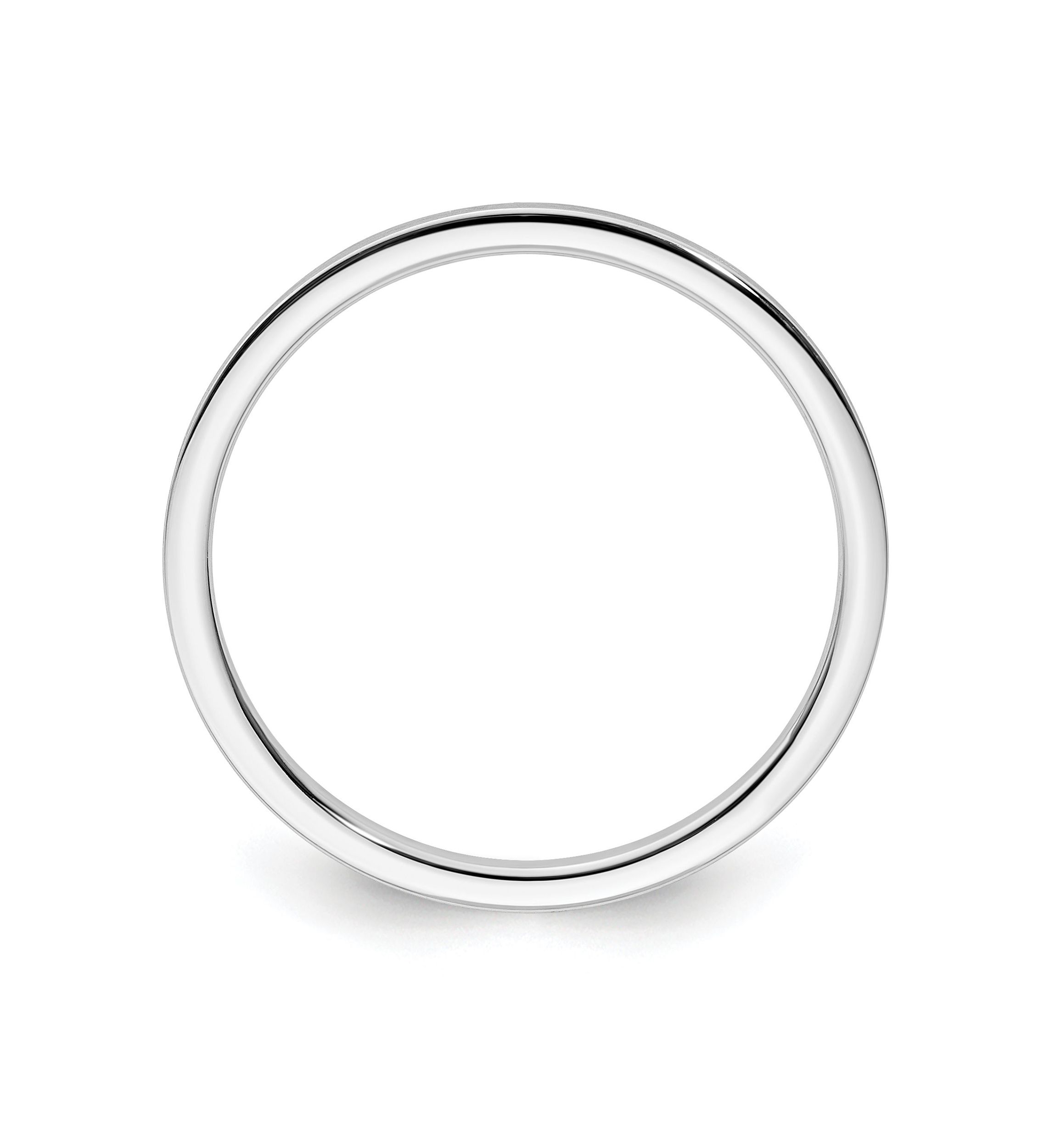 14K Gold 1.2mm Flat Satin Stackable Band