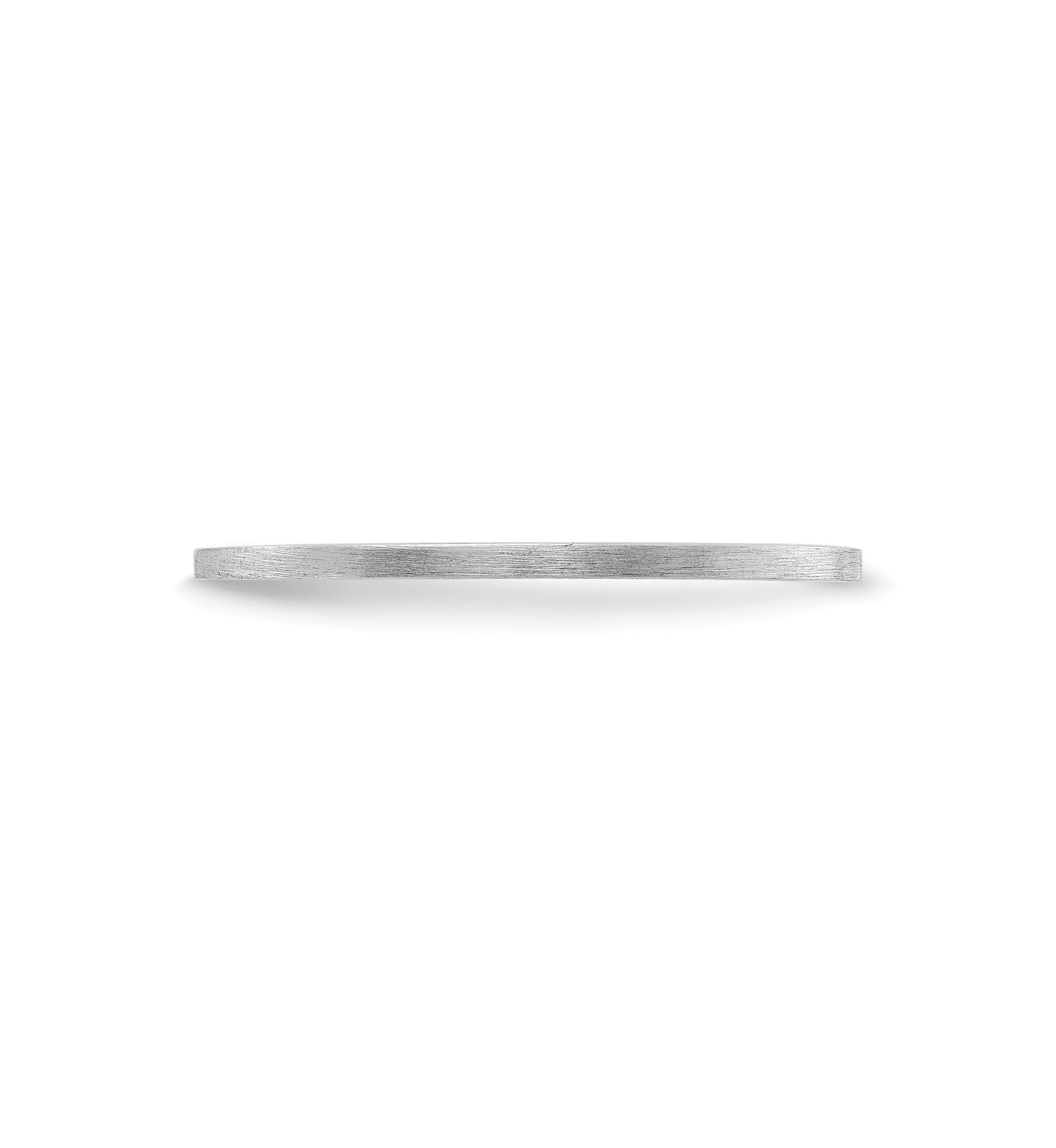 14K Gold 1.2mm Flat Satin Stackable Band