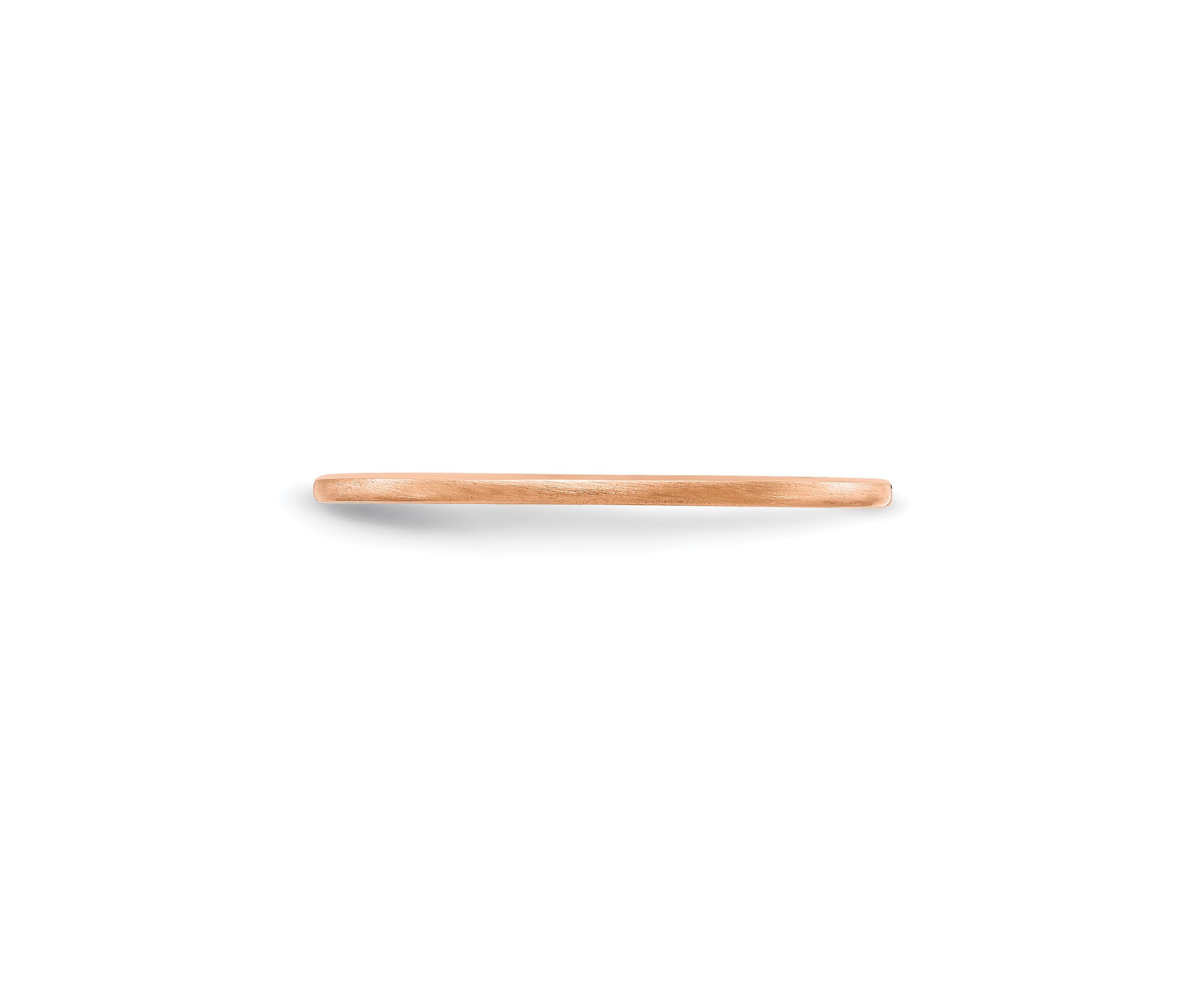 14K Gold 1.2mm Half Round Satin Stackable Band