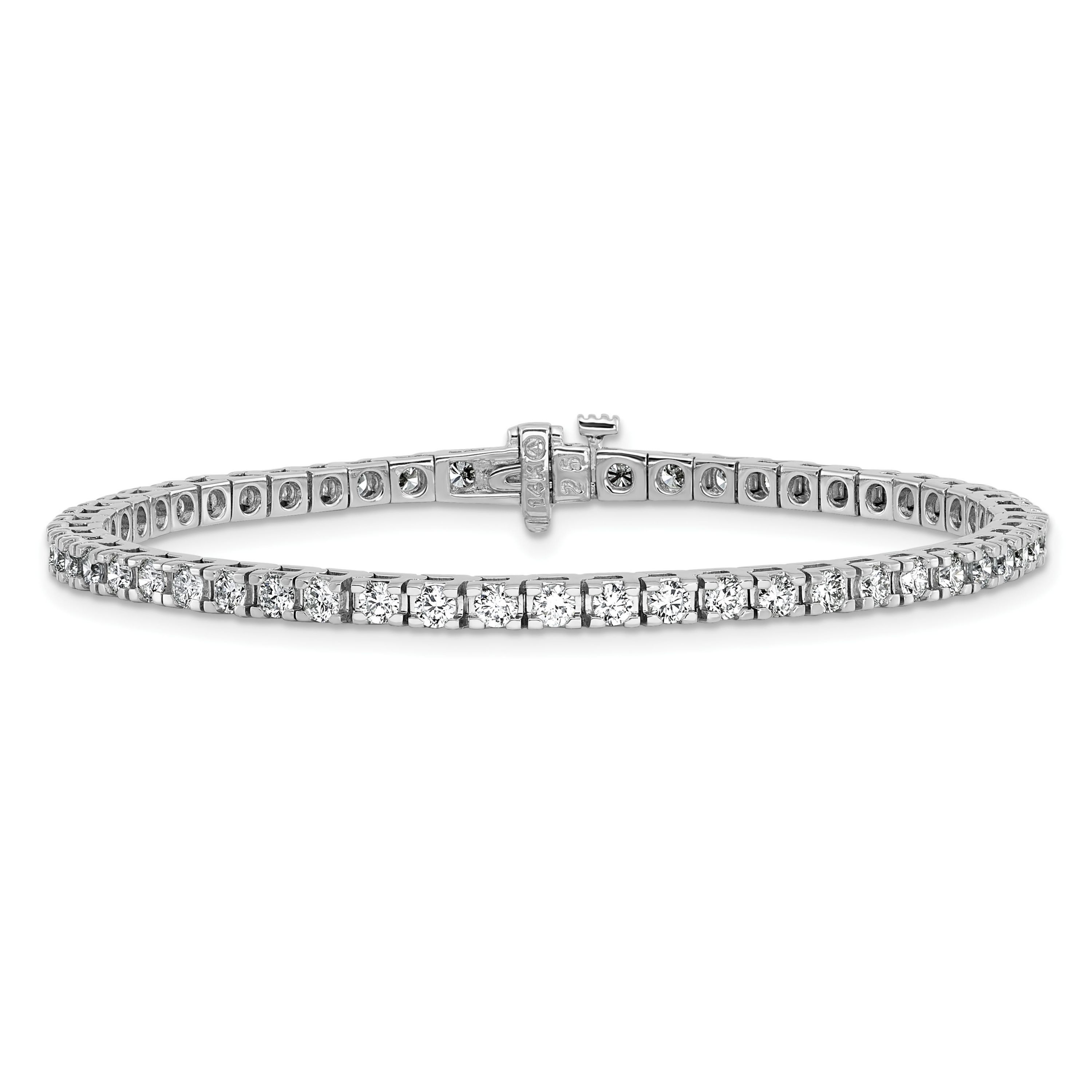 Lab Created 2.86 ct. t.w. Lab Grown Diamond Tennis Bracelet in 14K White Gold