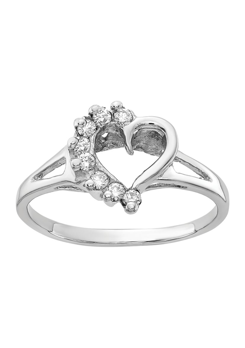 1/8 ct. t.w. Diamond Ring in 14K White Gold