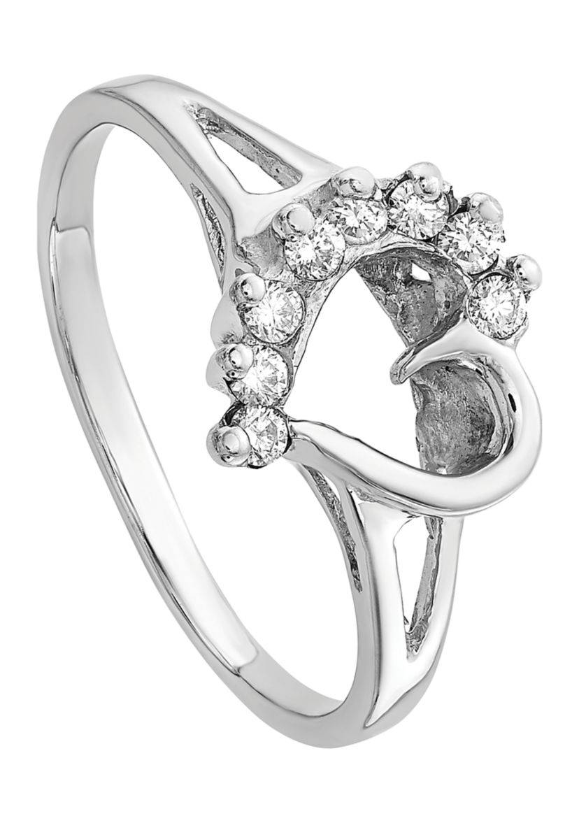 1/8 ct. t.w. Diamond Ring in 14K White Gold
