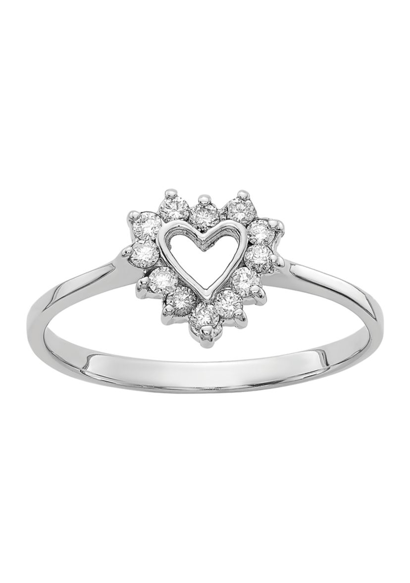 1/8 ct. t.w. Diamond Ring in 14K White Gold