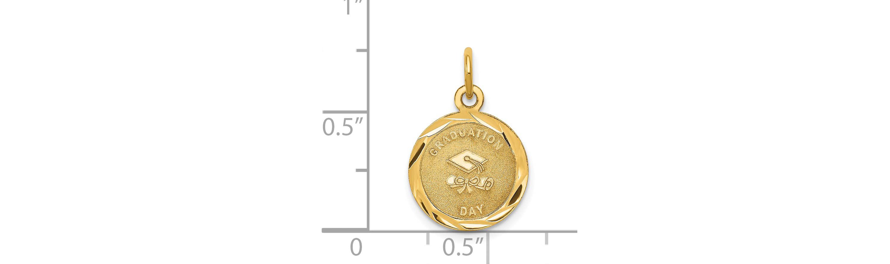 14K Yellow Gold GRADUATION DAY Charm