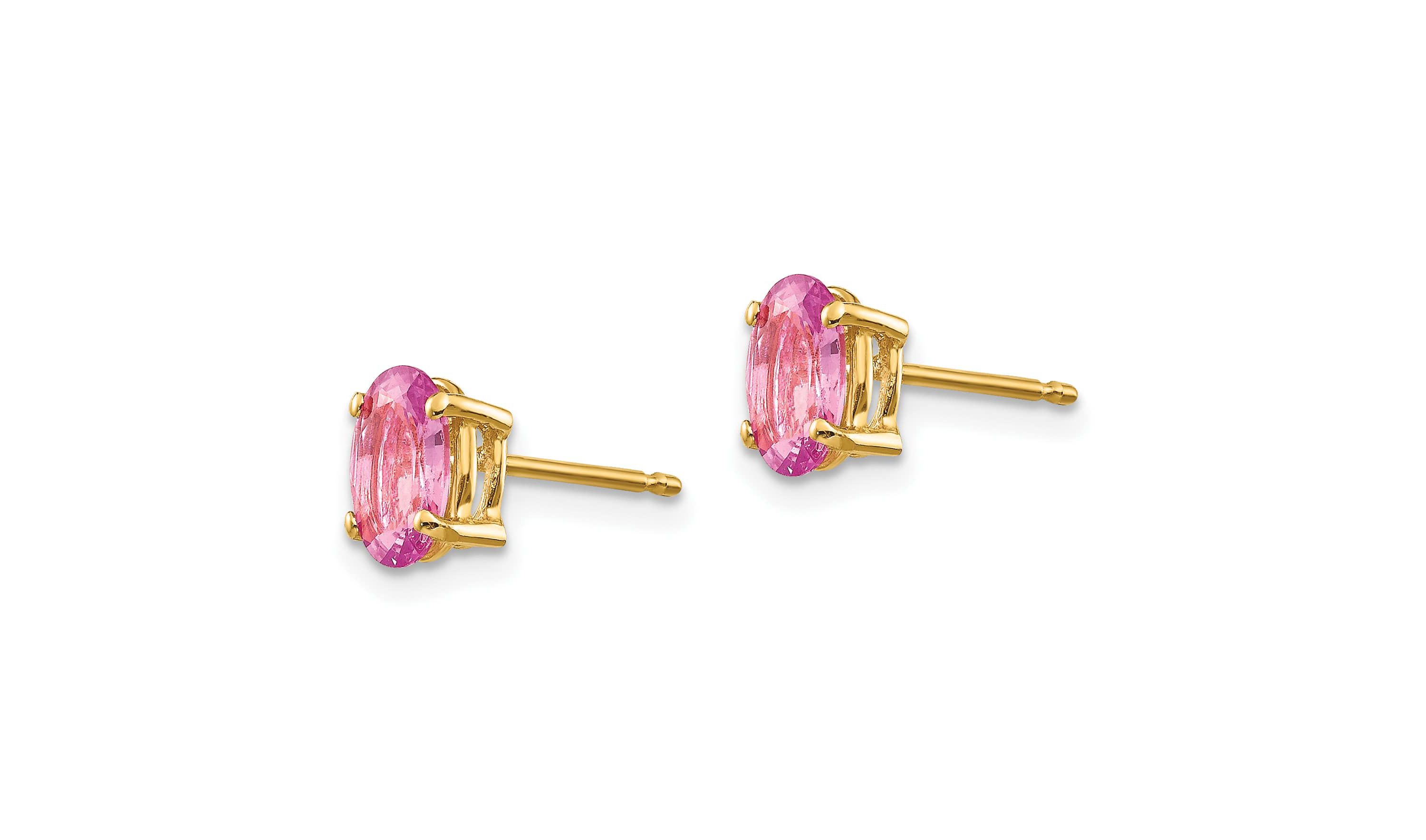 2.22 ct. t.w. Sapphire Earrings in 14K Yellow Gold