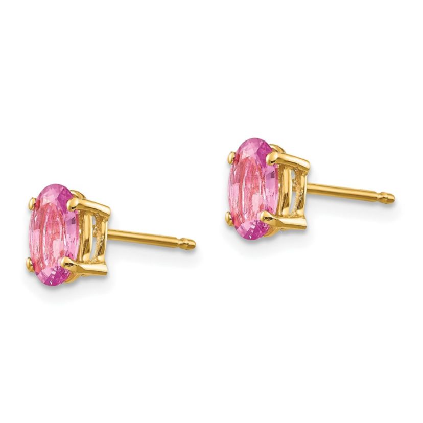 2.22 ct. t.w. Sapphire Earrings in 14K Yellow Gold