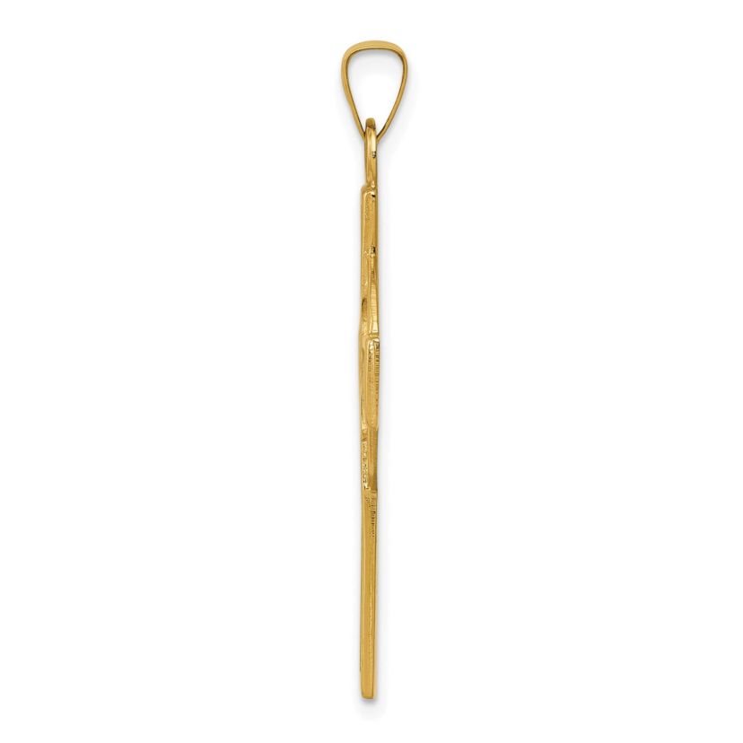 14K Yellow Gold Celtic Cross Charm