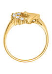 1/8 ct. t.w. Diamond Heart Ring in 14K Yellow Gold