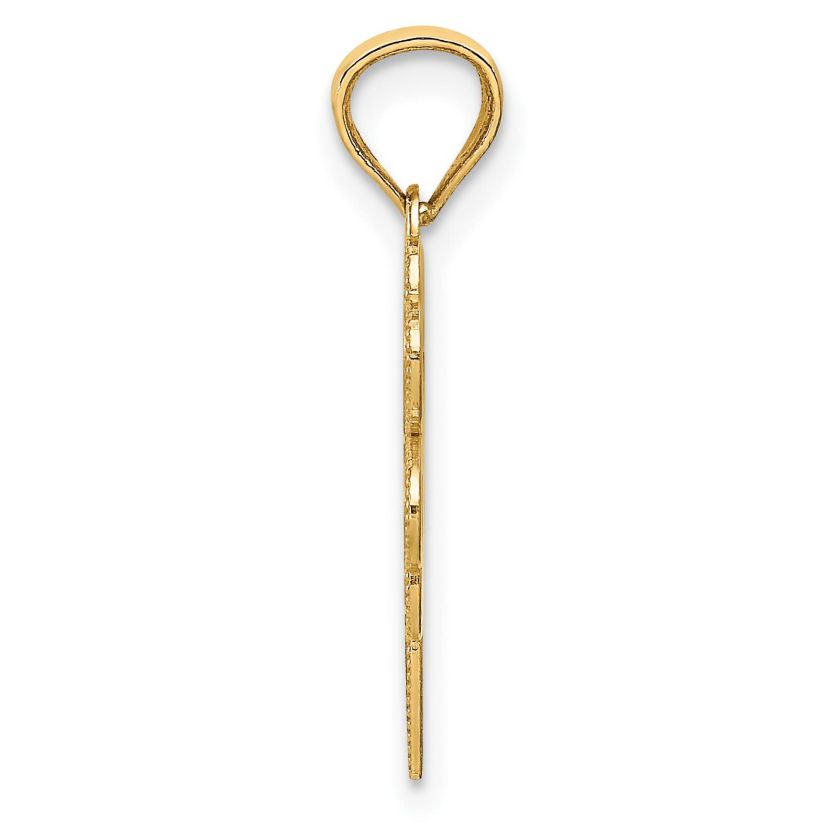 14K Yellow Gold Four Leaf Clover Pendant
