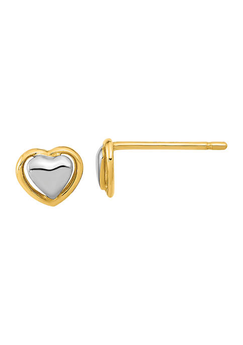 Belk & Co. 14K Yellow Gold with White