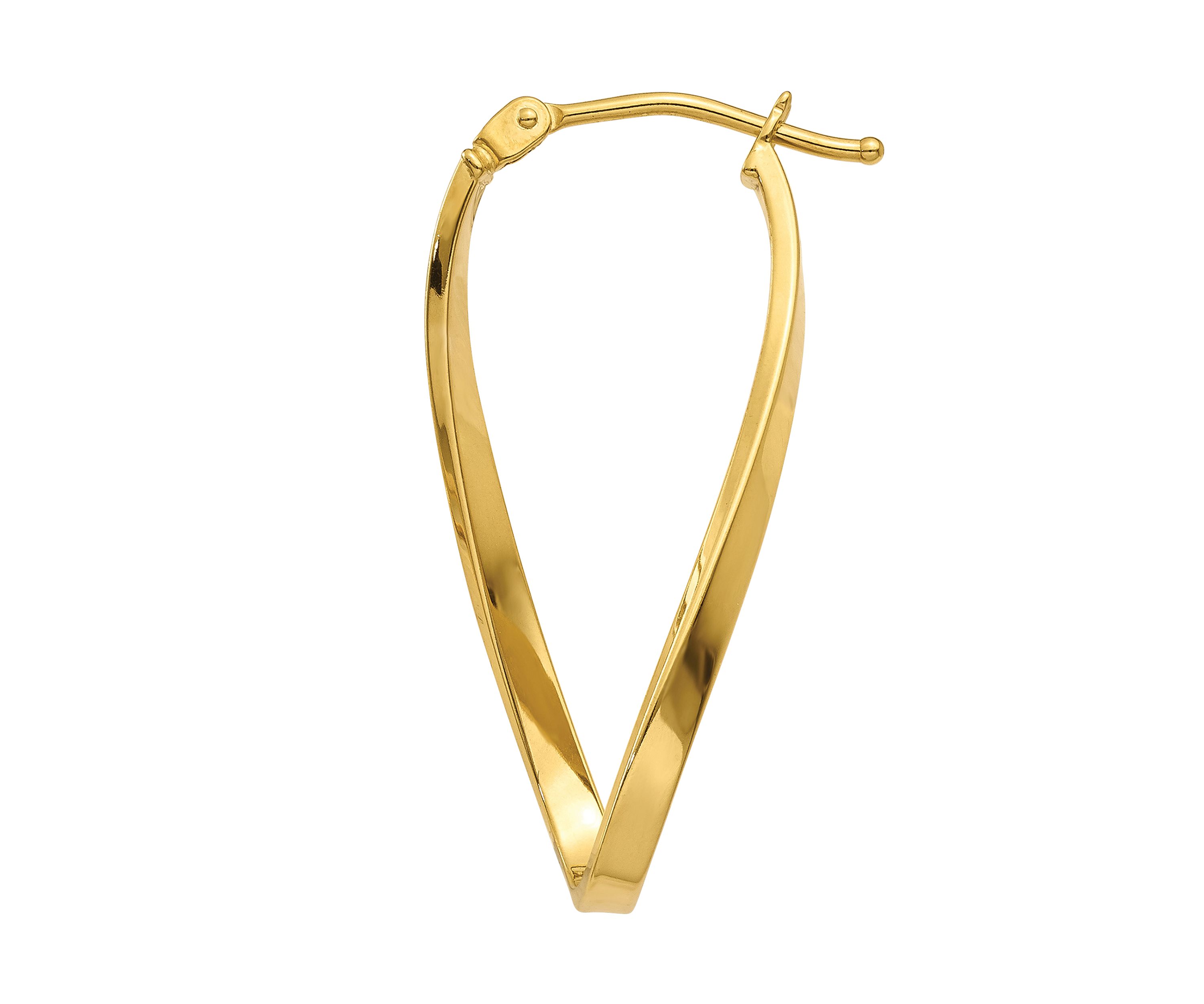 14K Yellow Gold Small Twisted Earrings