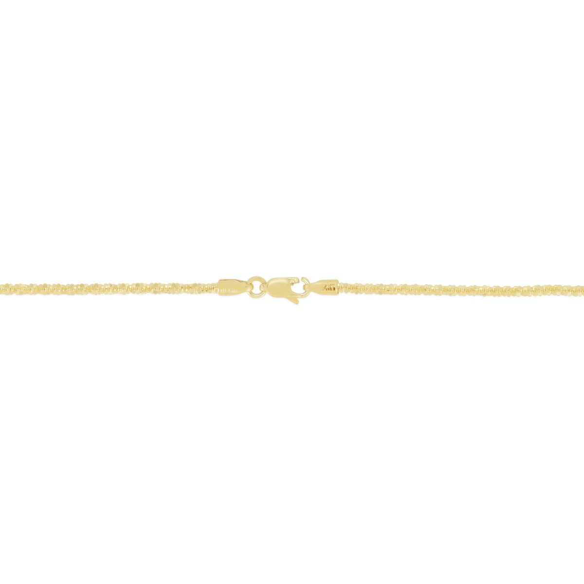 10K Yellow Gold Sparkle Anklet