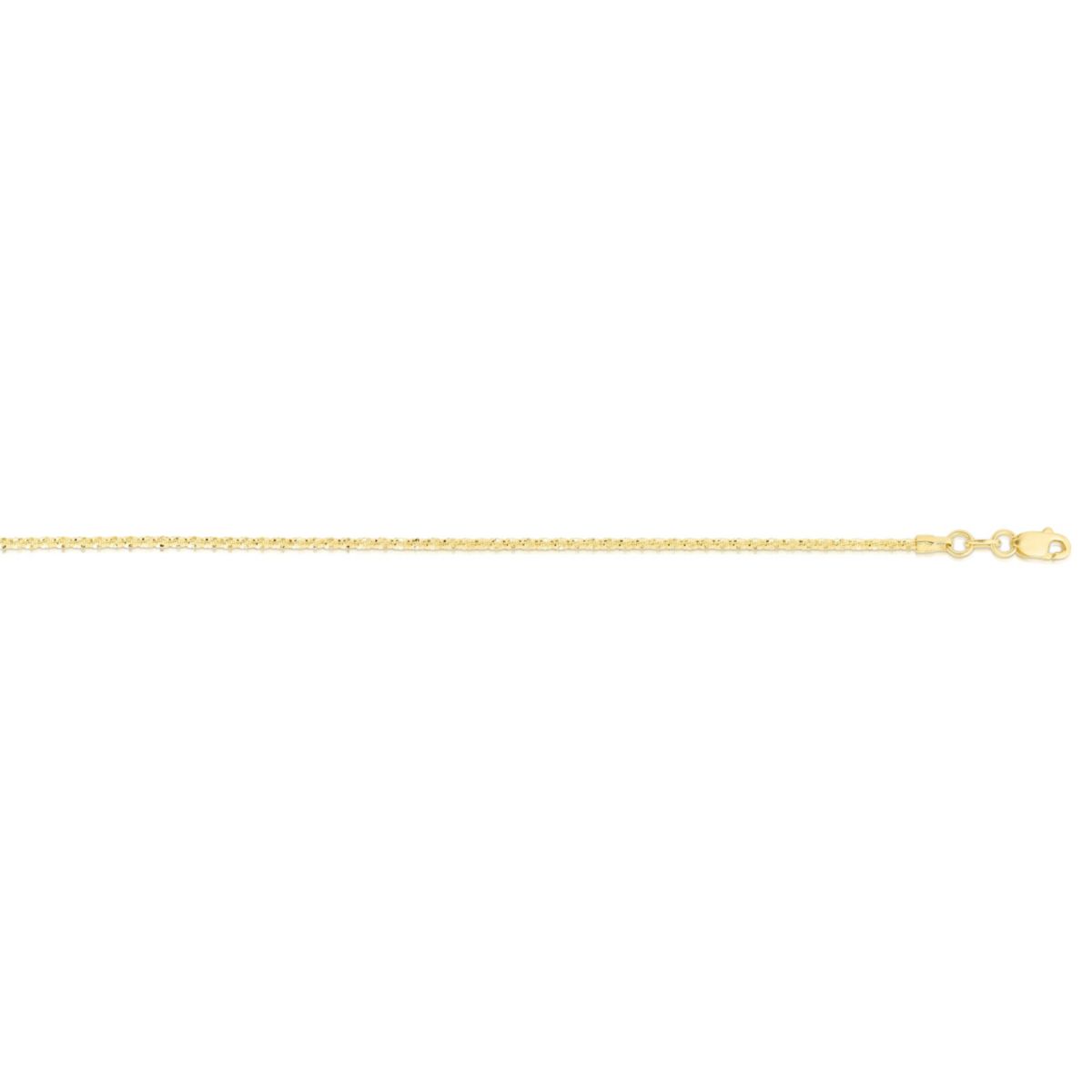 10K Yellow Gold Sparkle Anklet