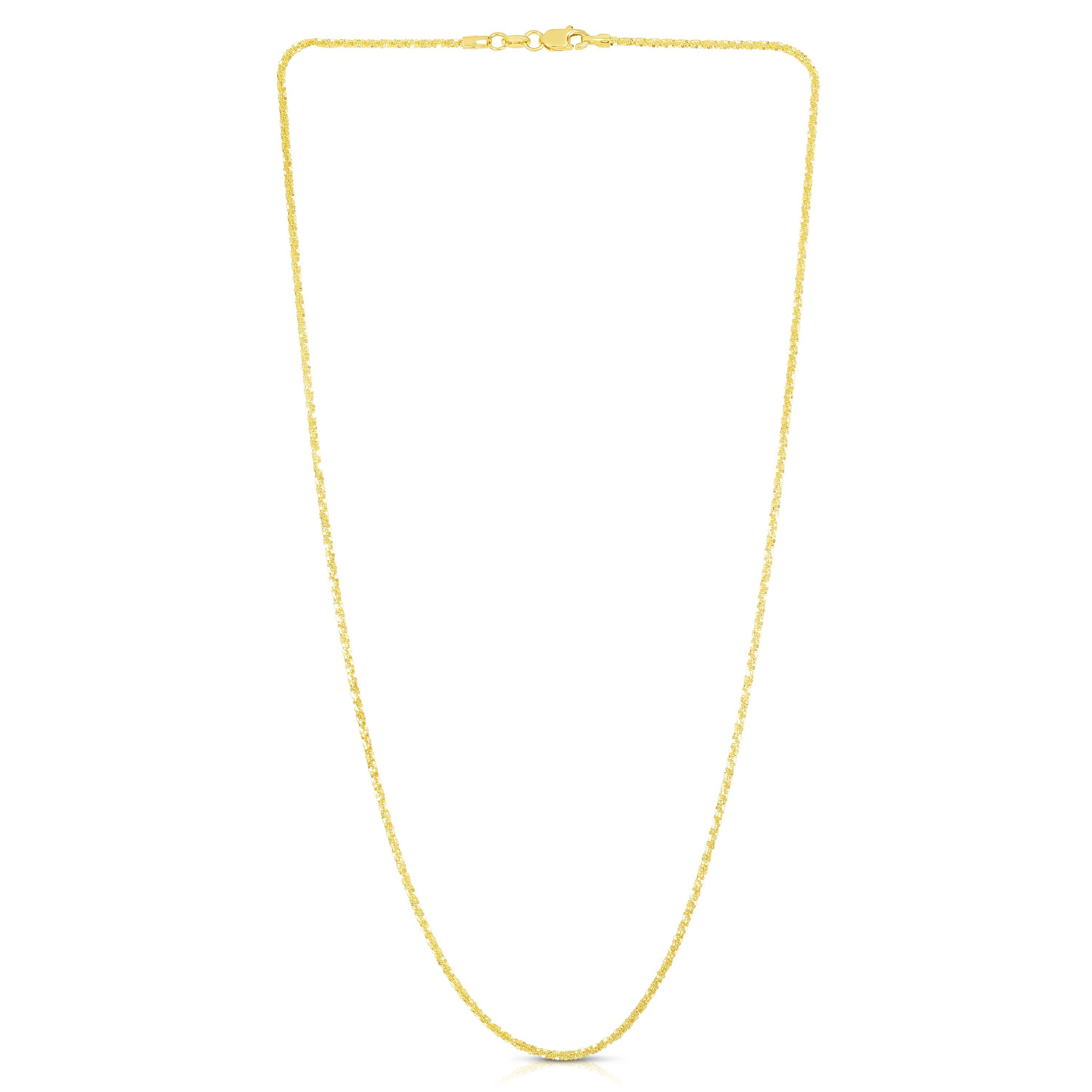 10K Yellow Gold Sparkle Chain