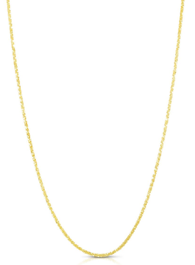 10K Yellow Gold Sparkle Chain