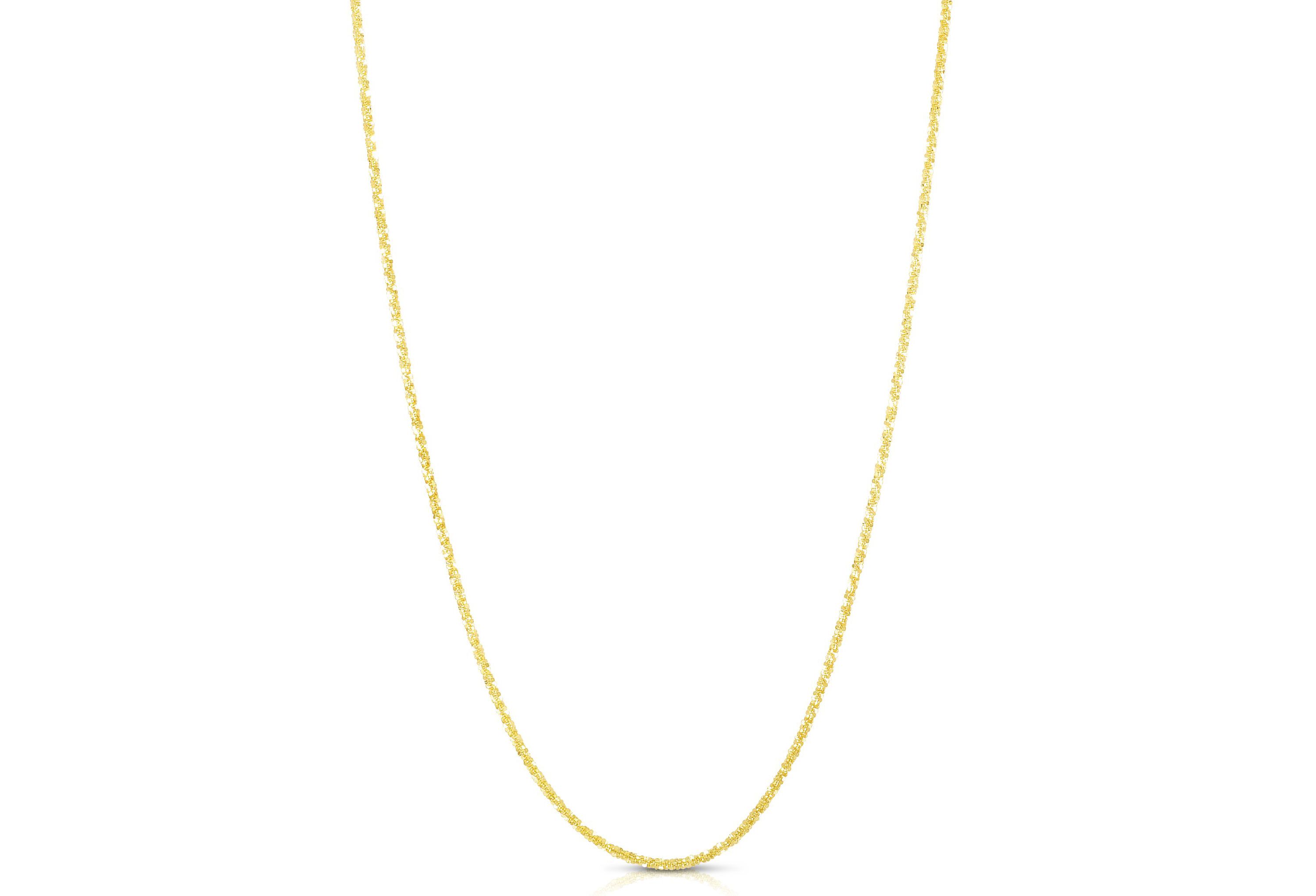 10K Yellow Gold Sparkle Chain