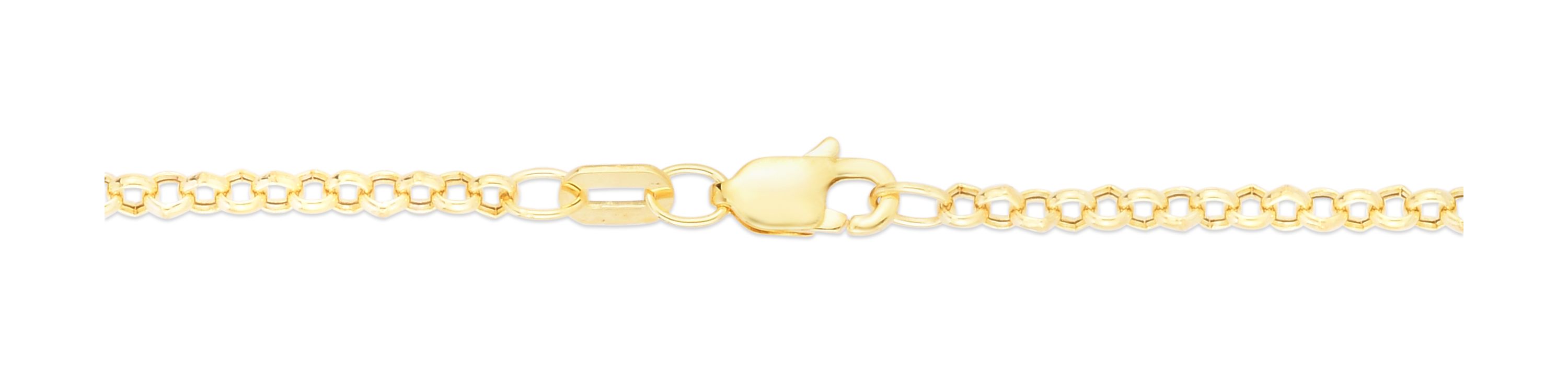 10K Yellow Gold Rolo Anklet