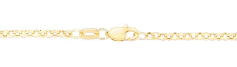 10K Yellow Gold Rolo Anklet