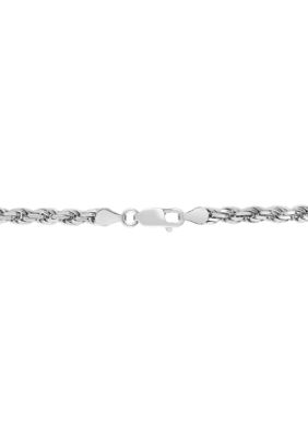 Belk & Co. Silver 26 inch Chain Necklace in Sterling Silver