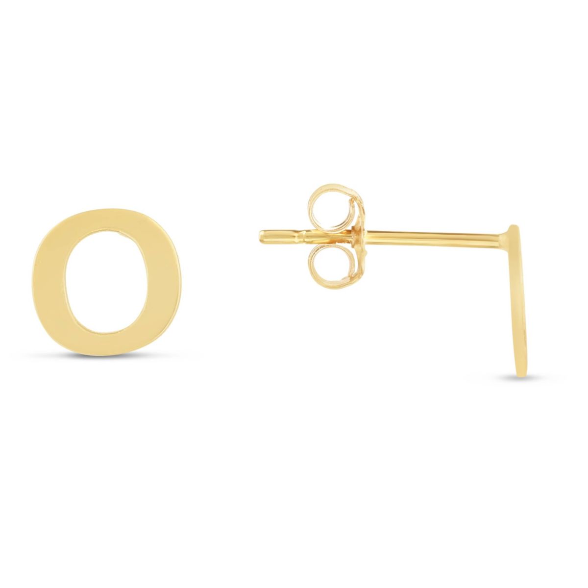 14KY Yellow Gold Initial-H Post Earring
