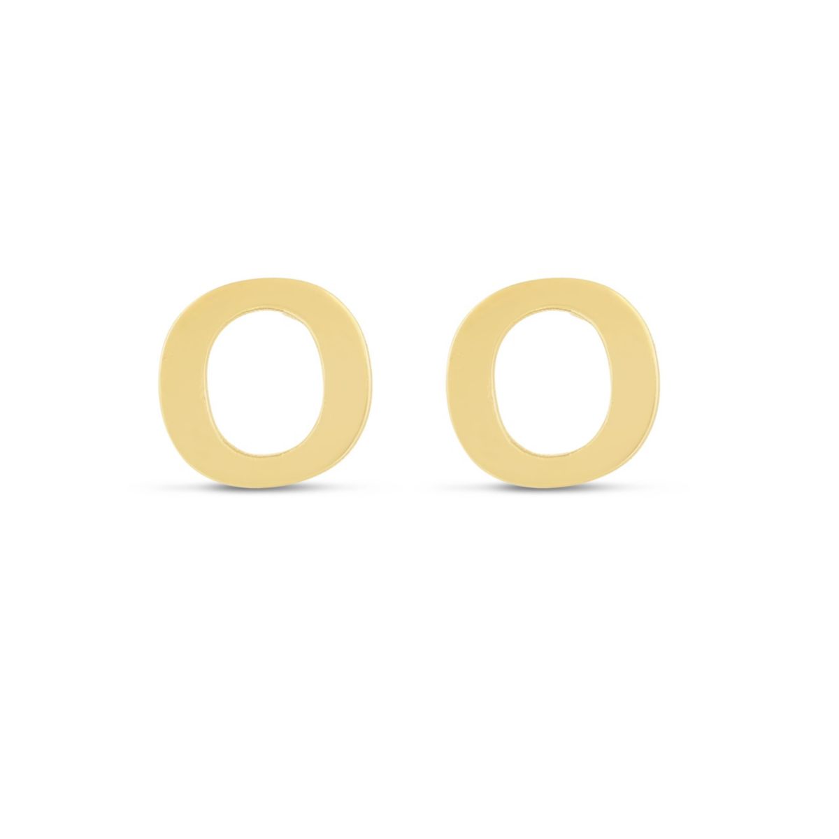14KY Yellow Gold Initial-H Post Earring