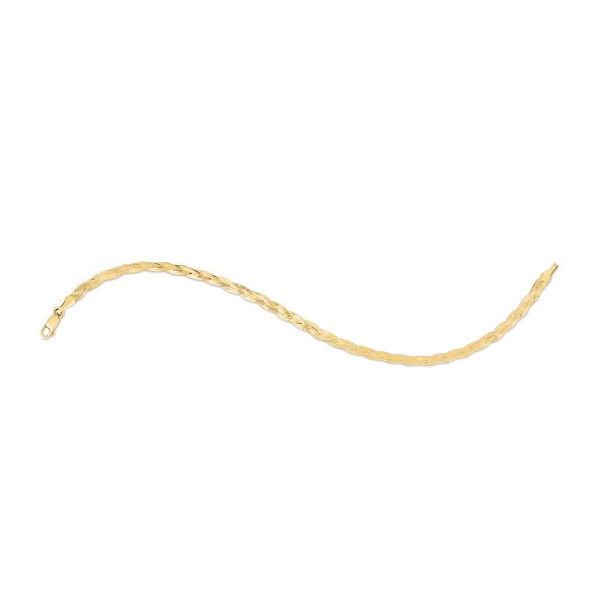 14K Yellow Gold Braided Necklace