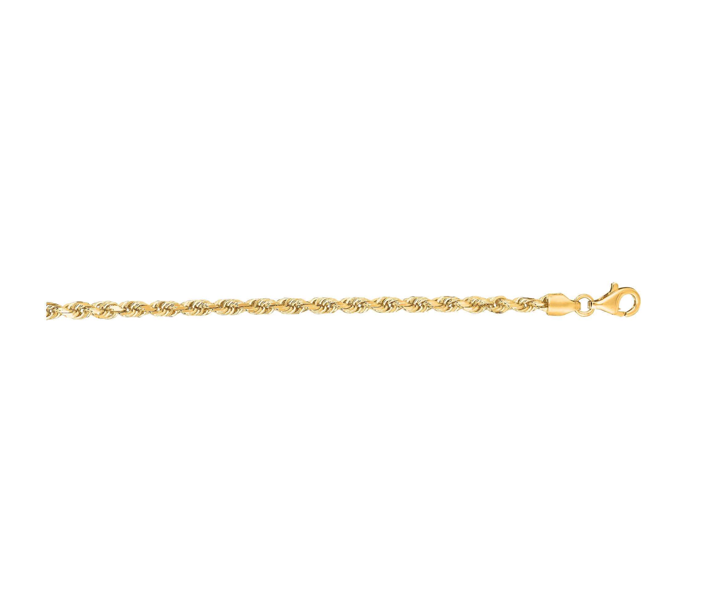 10K Yellow Gold DC Rope Chain