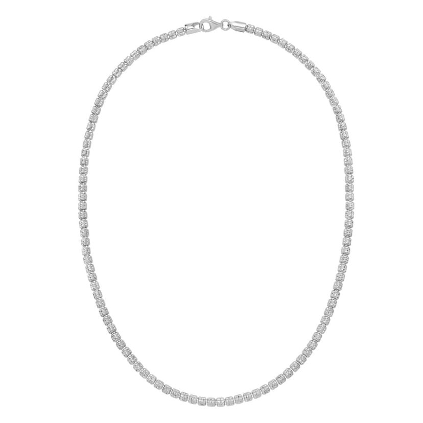 SS 18 FANCY ICE CHAIN WITH LOBSTER CLASP