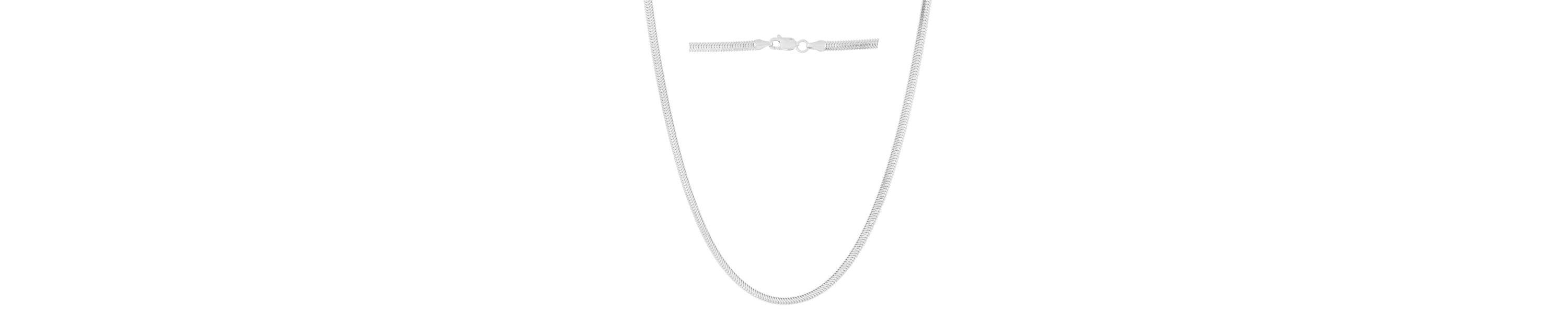 SS 20 OVAL SNAKE CHAIN WITH LOBSTER CLASP
