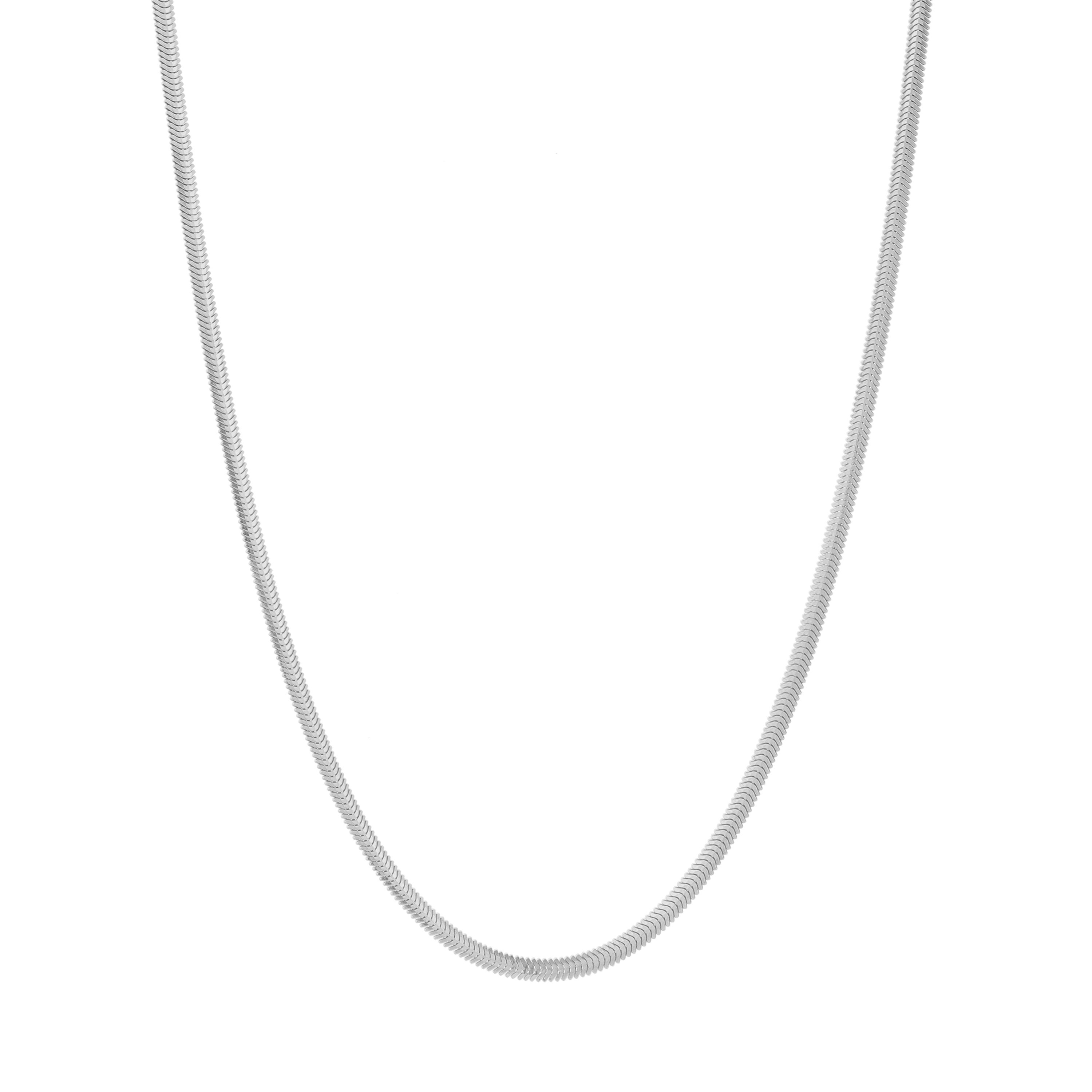 SS 20 OVAL SNAKE CHAIN WITH LOBSTER CLASP
