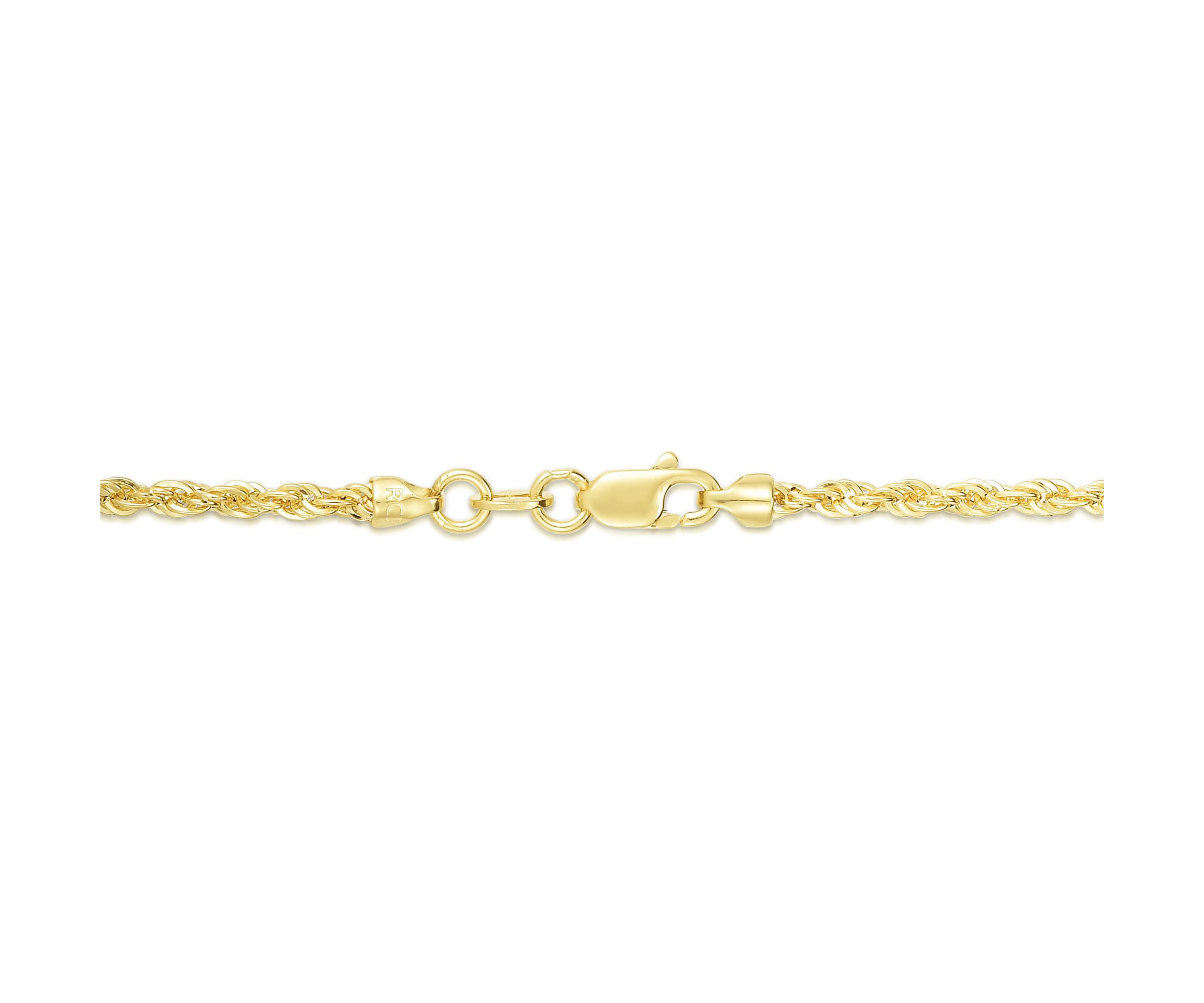 10K Yellow Gold  Dc Rope Anklet