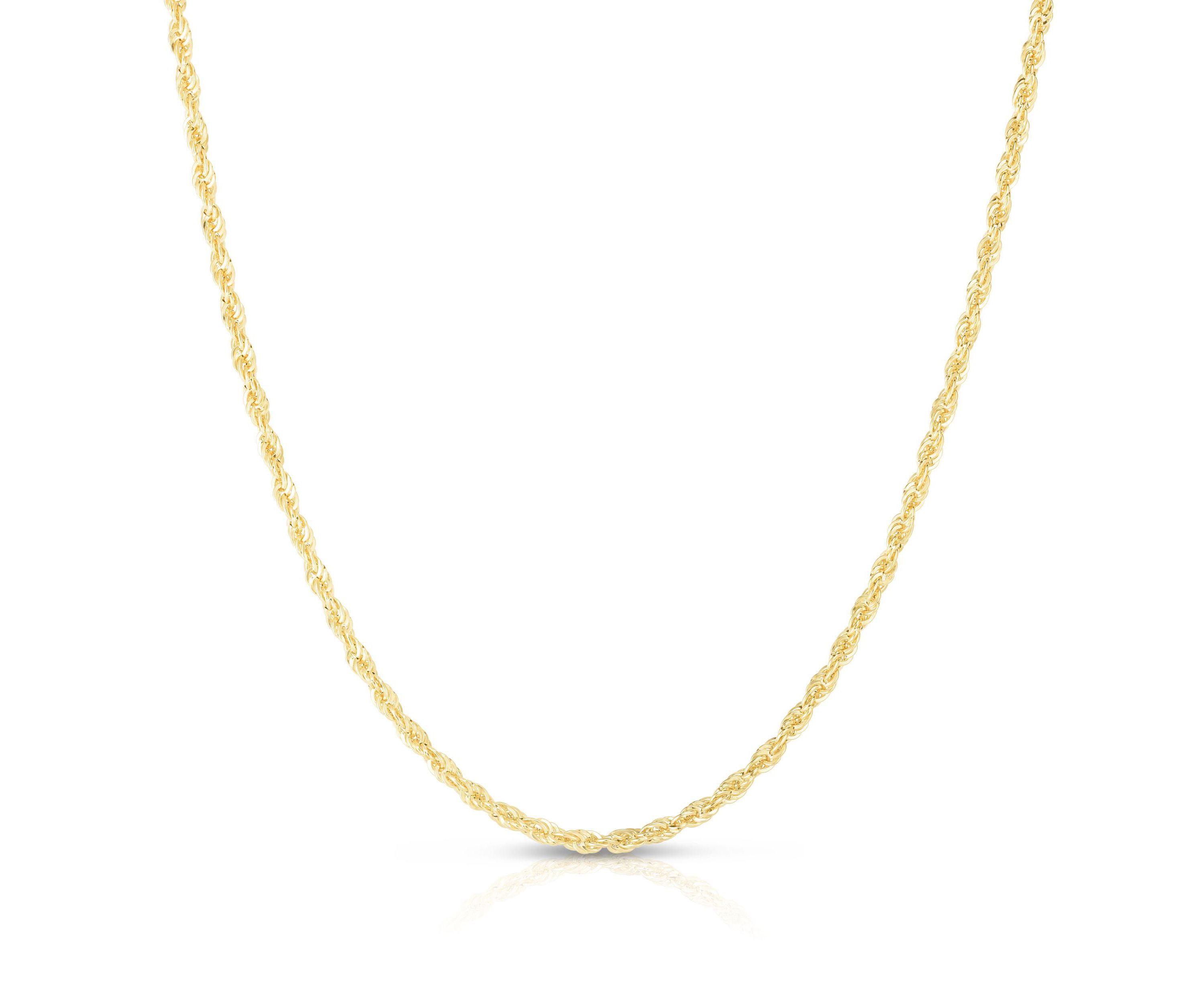 10K Yellow Gold  Dc Rope Chain